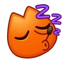 Fox Emoji Pack sticker 😴