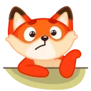 Fox 🦊 sticker 🤔