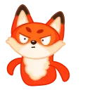 Fox 🦊 sticker 😠