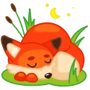 Fox 🦊 stiker 😴