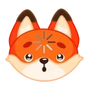 Fox 🦊 sticker 🤔
