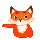 Fox 🦊 emoji 😑