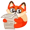 Fox 🦊 sticker 🤓