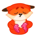 Fox 🦊 emoji 💔