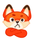 Fox 🦊 sticker 😠