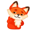 Fox 🦊 sticker 🙅‍♀