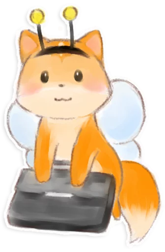 Telegram stiker «foxmosa» 🐝
