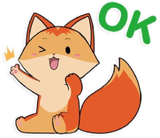 Telegram Sticker «foxmosa» 🆗