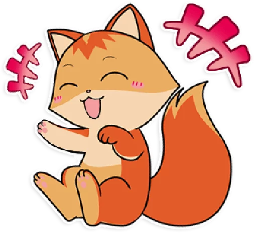 Telegram stiker «foxmosa» 😆