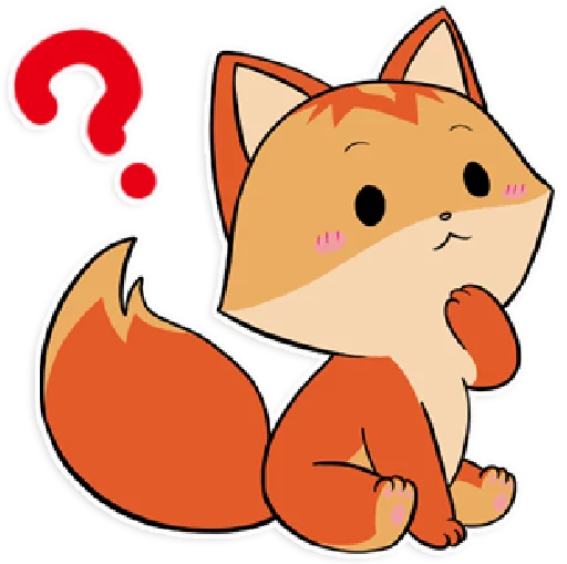 Telegram Sticker «foxmosa» ❓