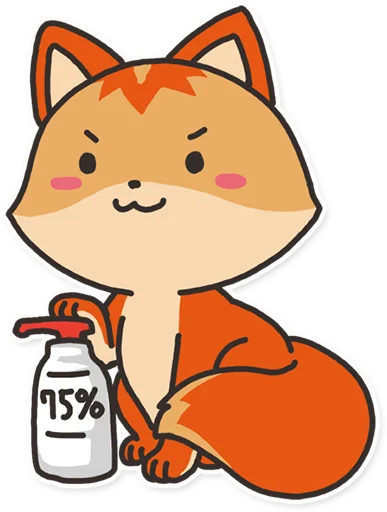 Telegram stiker «foxmosa» 😷