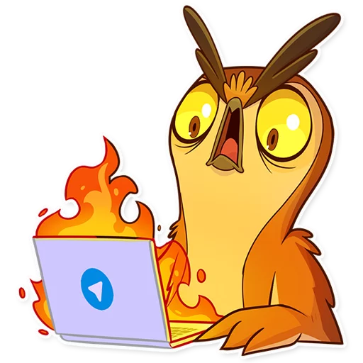 Емодзі Freelance Owl 😨