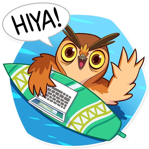Telegram stiker «Freelance Owl» 