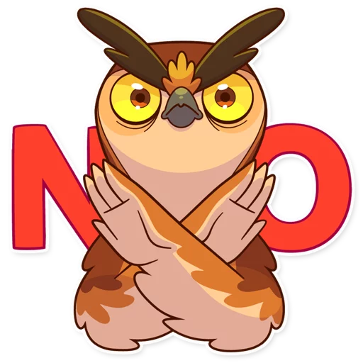 Freelance Owl emoji 🙅