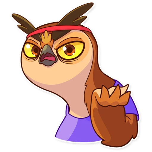 Telegram Sticker «Freelance Owl» 💁