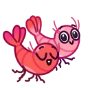 Fresh Shrimp emoji 👩‍❤️‍💋‍👨