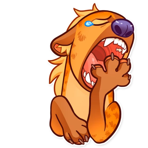 Hyena emoji 😪