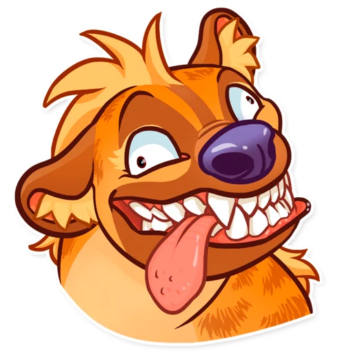 Telegram Sticker «Hyena» 