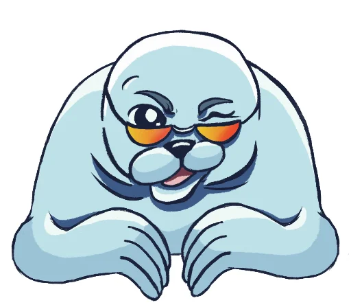 Telegram Sticker «Friendly Seal» 😉