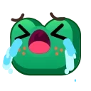 Frog Emoji Pack emoji 😭