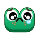 Frog Emoji Pack emoji 😢