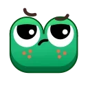 Frog Emoji Pack emoji 😒