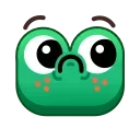 Frog Emoji Pack emoji 😟