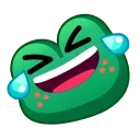 Frog Emoji Pack  stiker 🤨