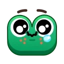Стікер Frog Emoji Pack  🥴