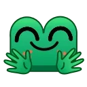 Стікер Frog Emoji Pack  🤔