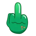 Frog Emoji Pack emoji 🖕