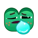 Стікер Frog Emoji Pack  😪