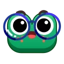 Frog Emoji Pack #2 stiker 🤓