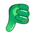 Frog Emoji Pack #2 stiker 👎