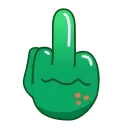Frog Emoji Pack #2 stiker 🖕