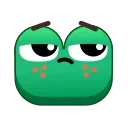 Frog Emoji Pack #2  sticker 🤨