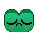 Стикер Frog Emoji Pack #2 😔