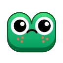 Стикер Frog Emoji Pack #2 😕