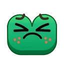 Стикер Frog Emoji Pack #2 😣