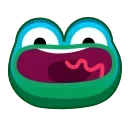 Frog Emoji Pack #2  sticker 😫