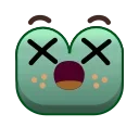Стикер Frog Emoji Pack #2 😵