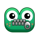Стікер Frog Emoji Pack #2 🤐