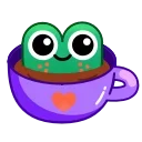 Стікер Frog Emoji Pack #2 ☕️