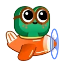 Frog Emoji Pack #2  sticker ✈️