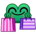 Стікер Frog Emoji Pack #2 🛍