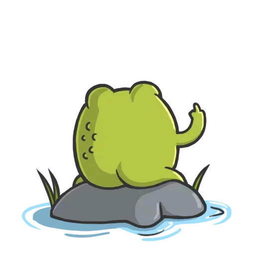 Frog emoji 😌