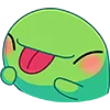 Telegram emoji «Лягушонок Ик» ☺️