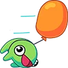 Telegram emoji «Лягушонок Ик» 🎈