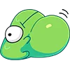 Telegram emoji «Лягушонок Ик» 🐡
