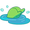Telegram emoji «Лягушонок Ик» 🏃